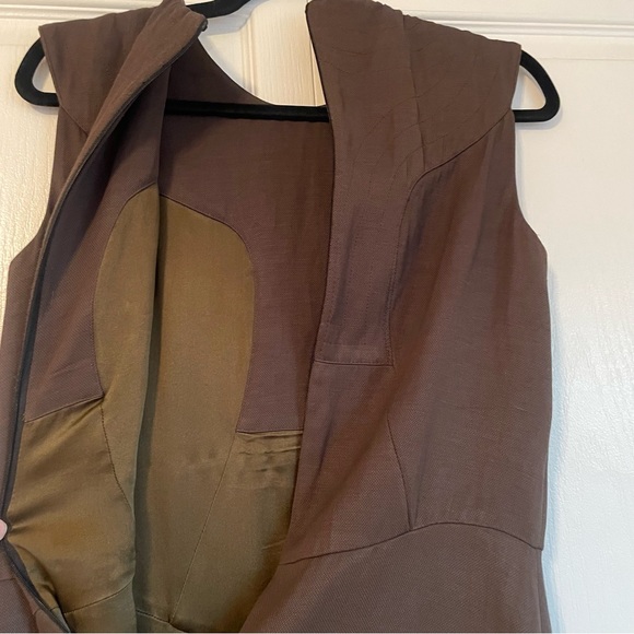 Tom Ford RARE Designer Women’s Sleeveless Olive Midi Dress - EU38 (US4) - Picture 11 of 13